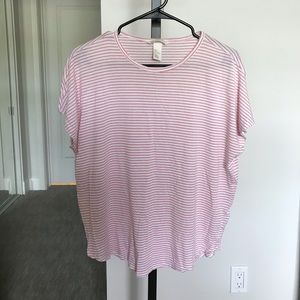 [H&M] Red & White Striped Flowy Top